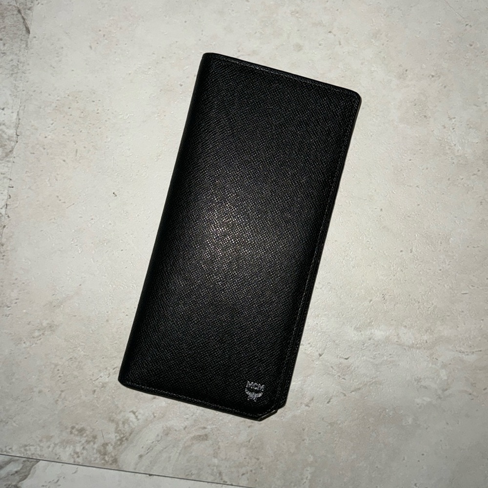 AUTHENTIC MCM BRIC LONG BIFOLD WALLET